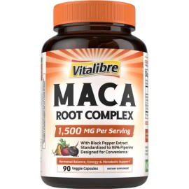 Vitalibre Maca Root 1500 Mg 90 Cápsulas Para Hombres