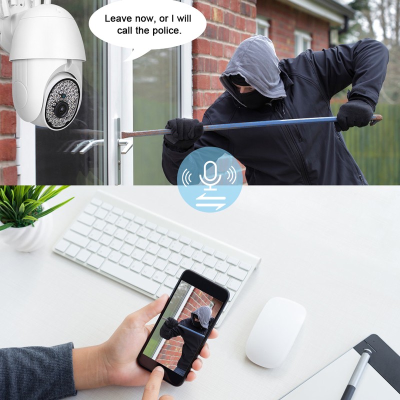 Wireless Security Camera Outdoor Network 2.4G WIFI Waterproof Dome Panoramic