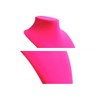 3pcs/Pack Deep Pink 9" Velvet Necklace Holder Display Stands Mannequin