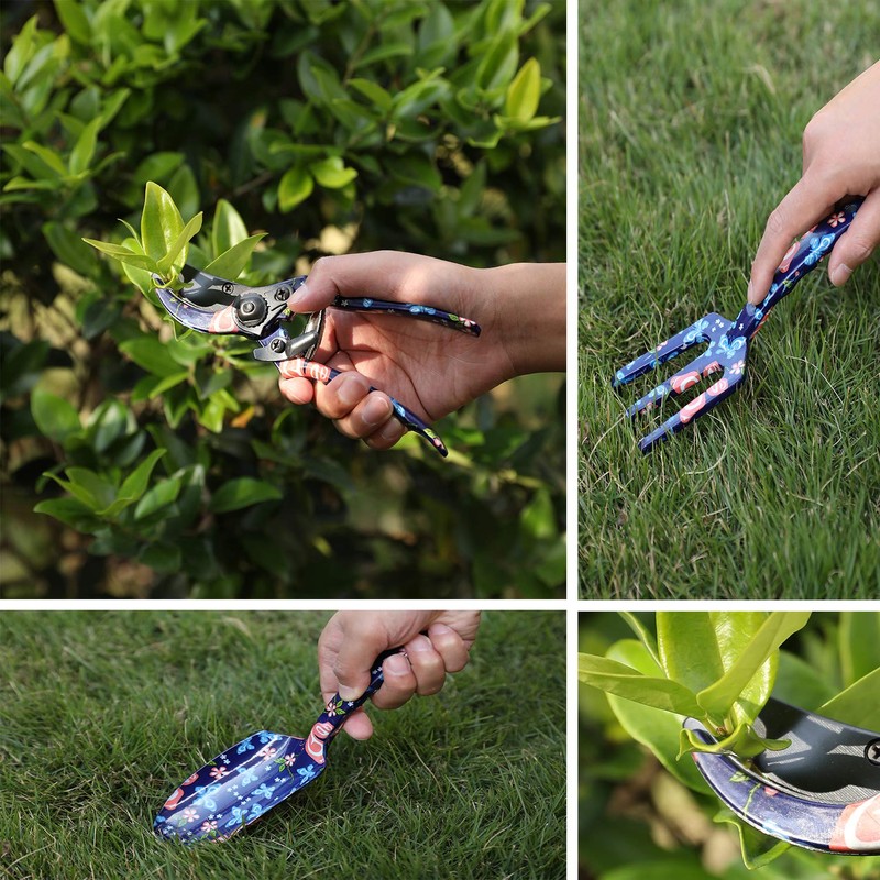 DEWINNER Garden Tool Set, 4 Pcs Gardening Hand Tool Gift