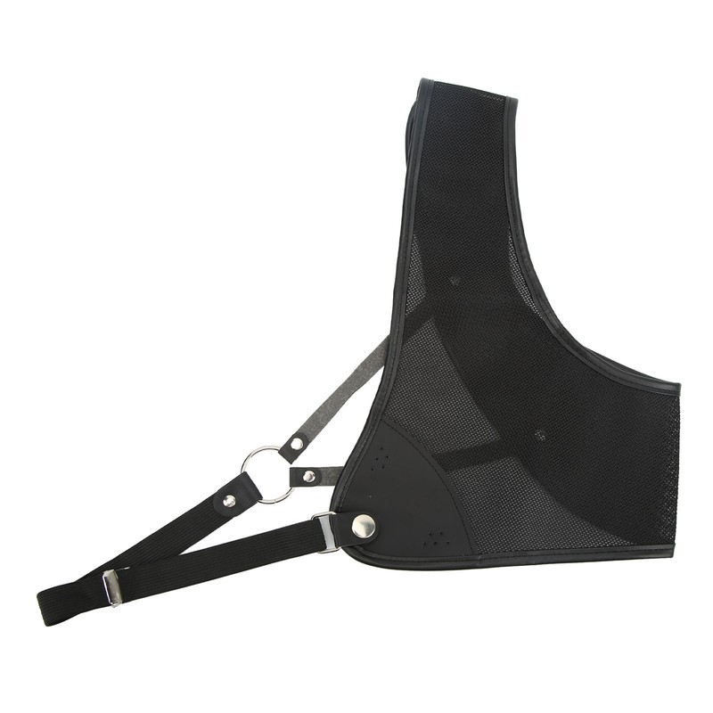 Archery Chest Guard Black PET And Cowhide Hunting Chest Protector