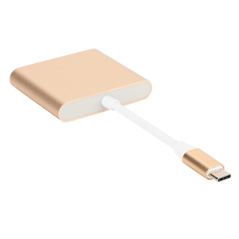 Type‑c to HDMiUSB3.1 Converter Aluminium Alloy Shell Compact Multi‑Port Support