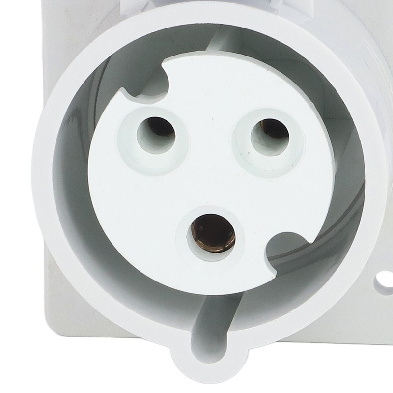 3 Pin 2P+E Industrial Connector IP44 Waterproof Concealed Mount Aviation