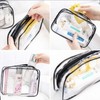 MORICOH Kulturbeutel, transparent, mit Reiseflaschen, 14-teiliges Set (100 ml) und