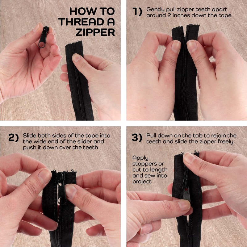 10pcs #5 Metal Zipper Slider Pulls for Coil Teeth -