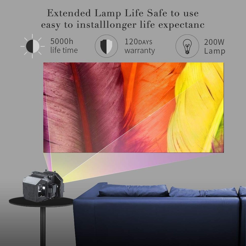 Huaute V13H010L67 ELPLP67 Projector Lamp with Housing for Epson EB