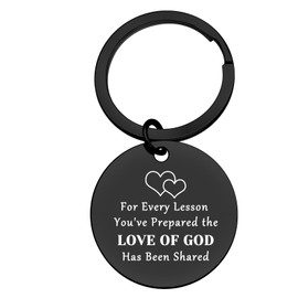 Ximalun Sunday School Teacher Keyring Gifts for Women Men Christian Gift for Teacher Bible Teacher Appreciation Gift Religious Teacher Gift Graduation Christmas Birthday Teacher Day Gift