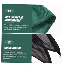 Vaguelly 4Pcs Fashionable Dew Rag for Men Creative Long Tail Do Rags Comfortable Elastic Headwraps for Hair Wear Skin Friendly Lightweight Design