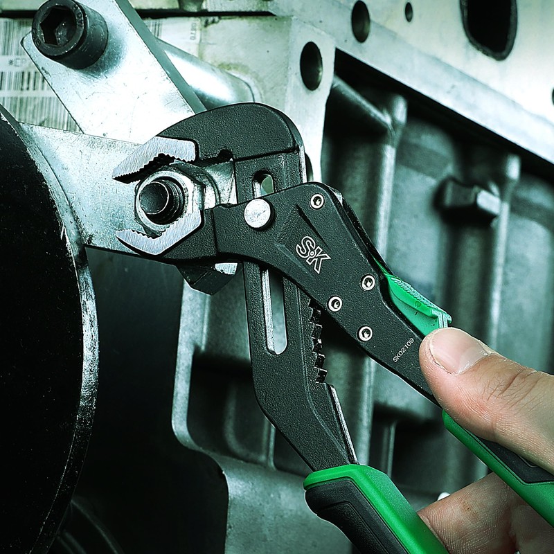 SK 8-Inch Quick Adjust Groove Joint Pliers, Water Pump Pliers,