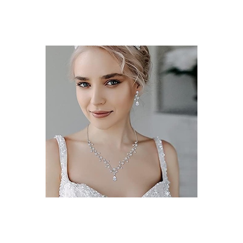 EVER FAITH Precioso Conjunto de Joyas de Boda para Novia
