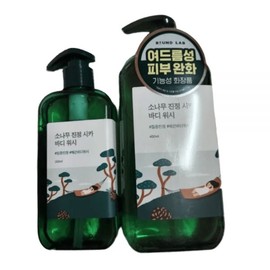 Round Lab Sensitive Skin Skin Improvement Set Pine Soothing Cica Body Wash 400ml + 200ml / 라운드랩 민감피부 피부개선 세트 소나무 진정 시카 바디 워시 400ml + 200ml