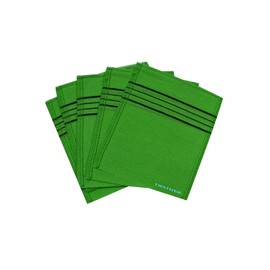 Faem Grobal Korean Italy Towel Exfoliating Bath Washcloth 5 Pcs (Green)
