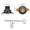 inShareplus 2 Inch LED Downlight, 3W Recessed Lighting COB Dimmable,