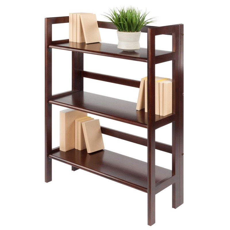 Winsome Wood Terry Shelving, Walnut, 3