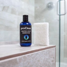 GlasWeld ProClean Water Stain Remover for Glass Shower Door Cleaner & Car Window 16 oz