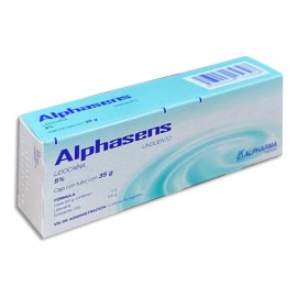 Lidocaína Ungüento 5% Alphasens Caja Con Tubo Con 35 G