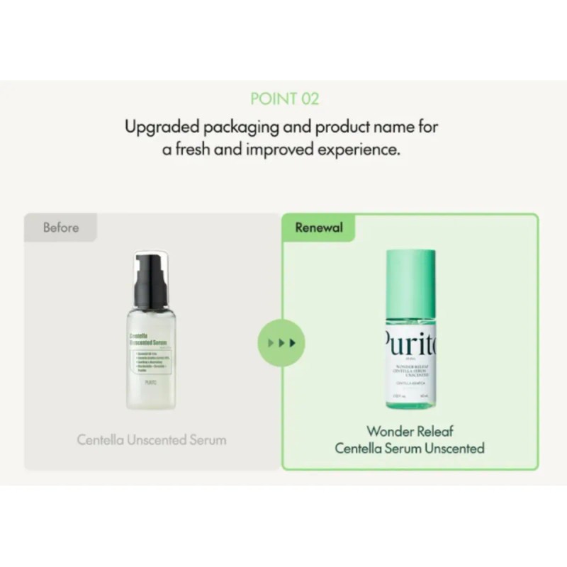 Purito - Centella Unscented Serum Facial Sensible Día/noche
