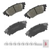 Fraxle Rear Ceramic Brake Pads Set with Hardware For 2018-2024