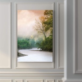 Renditions Gallery Nature Canvas Wall Art Home Paintings Artwork Serene Forest Lake Romantic Modern Wall Hanging Decorations Prints for Bedroom Living Room Office Kitchen - 24"x36" LT06