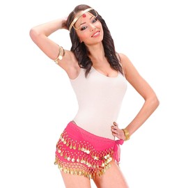 Belly Dancer Waist Sashes Pink Accessory for Fancy Dress