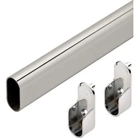 ELEF Oval Closet Rod CUSTOM CUT TO SIZE. 12 to 94 inches long! (31-48 Inches)