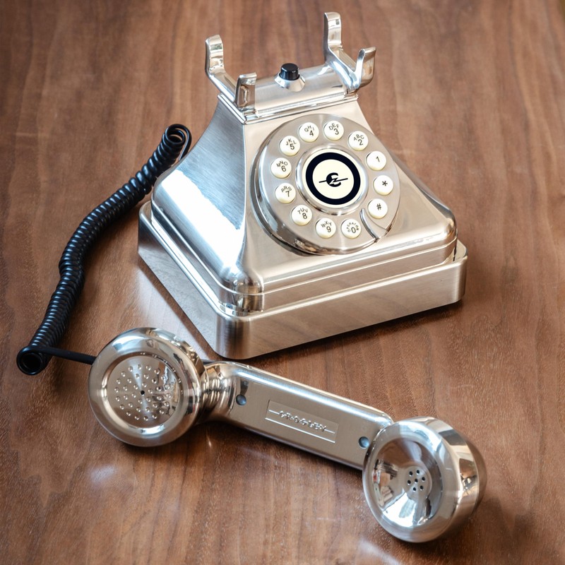 Crosley CR62-BC Kettle Classic Corded Desk Phone - Landline for