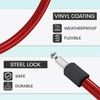 Bicycle Lock 2 Pieces Reinforced Cable 60 cm High Performance