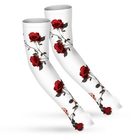 UV Cooling Sleeves Gardening Sleeves UV Protection Anti-Scratch Sun Protection Arm Sleeves for Garden Outdoors (White)