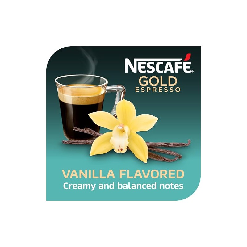 Nescafe Gold Espresso Vanilla Flavored Instant Coffee, 3.5 Oz 3.35