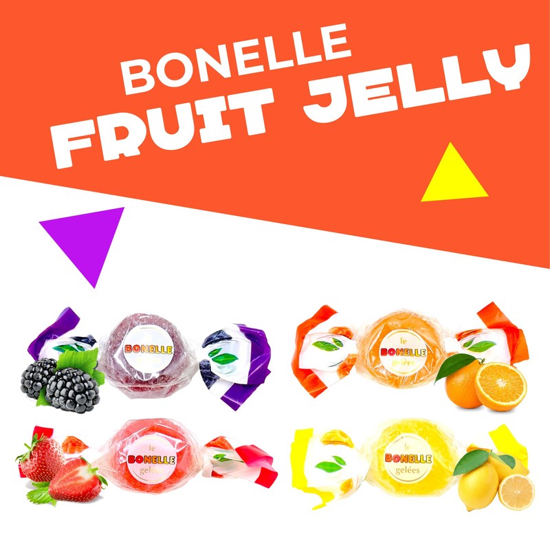 Bonelle Italian Fruit Jelly Candy | 1 Pound Bag |
