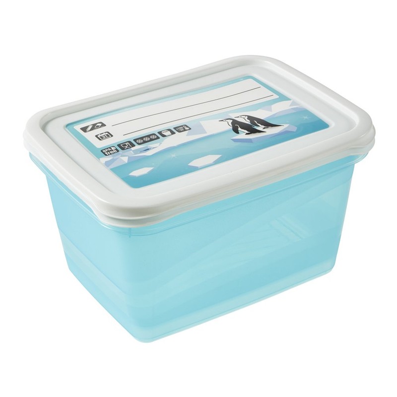 keeeper Food Containers, Set of 2, Freezable, Labelled Lid with
