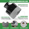 Diamond Hole Saw Kit Tile Drill Bits, 11 PCS Diamond
