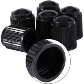 aqxreight Tapones de Válvula de Neumático, 100 Tapas de Vástago de Válvula de Neumático de Plástico Negro para Coche, Bicicleta, Motocicleta, Camión