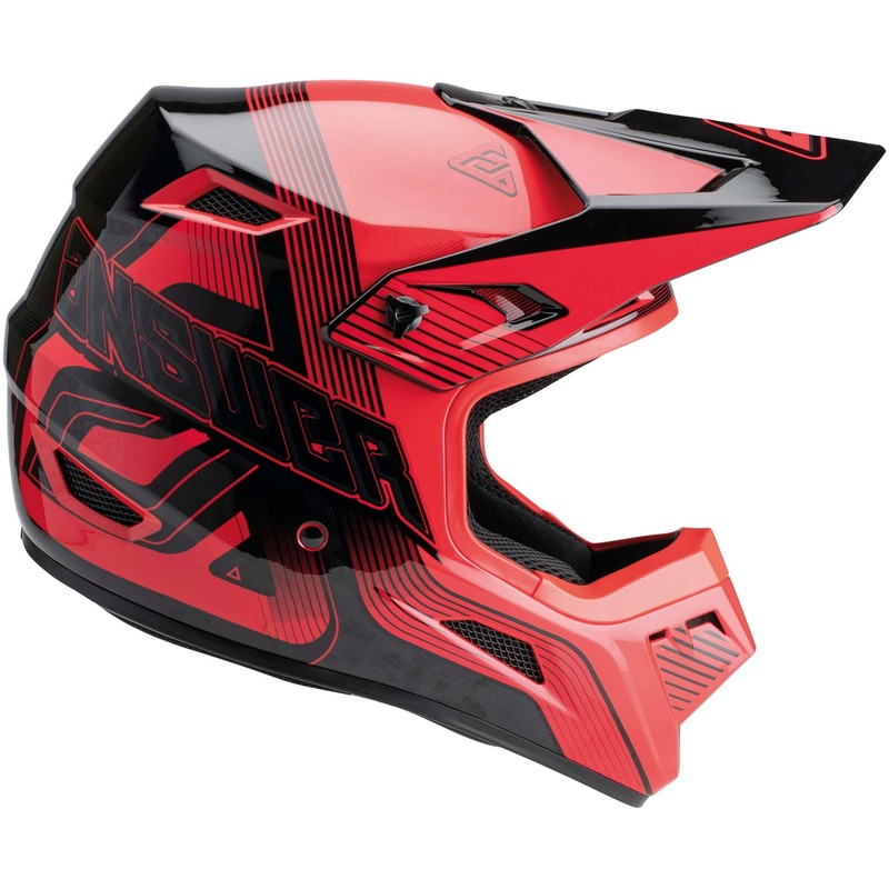 Answer Racing 447678 A23 AR1 Vendetta Helmet: Red/Black, 2XL