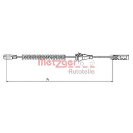 Metzger 11.5763 COFLE Cable, Parking Brake