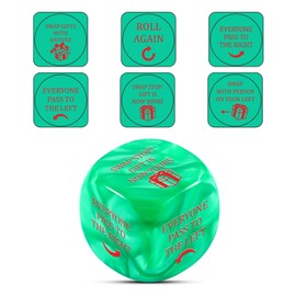 White Elephant Dice Santa Swap Gifts for Exchange Dice Exchange Games Dice White Elephants Gifts for Adults Family Gag Stocking Stuffers for Her Him Secret Santa Gifts