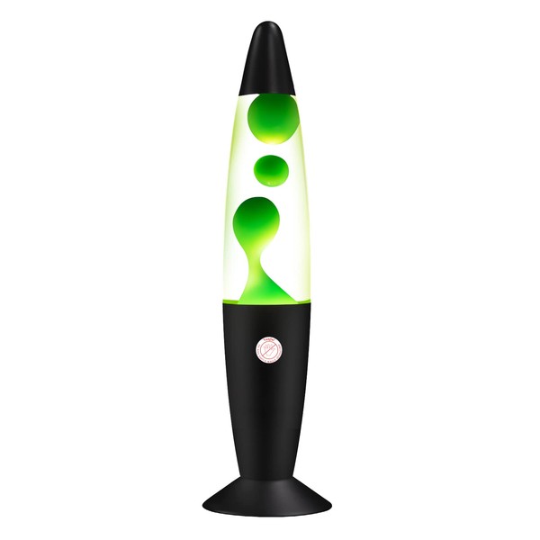 Vanful Green Magma Liquid Motion Lamp with Black Base, Mood Lamps for Boys as Night Light, Glitter Lamps Decoration for Adults and Kids