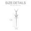 MISTBEE - Collar de plata de ley con forma de