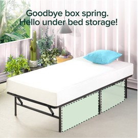 ZINUS SmartBase Tool-Free Assembly Mattress Foundation / 14 Inch Metal Platform Bed Frame / No Box Spring Needed / Sturdy Steel Frame / Underbed Storage, Twin XL