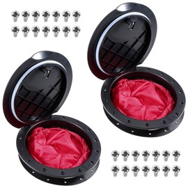 LIXADA 2 Pack 9" Deck Plate Hatch Cover Kit with Storage Bag for Marine Inflatable Boat Kayak Rigging