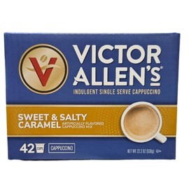 Indulgent Sweet & Salty Caramel Cappuccino Single Serve Cups - 42 Count w/ 5 RECIPES (Package May Vary)