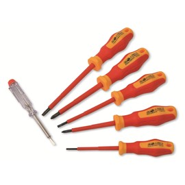 Brüder Mannesmann Tools 6 Piece Screwdriver Set – Certified According to EN 60900 2012 – Retail Packaging – M11226