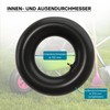 Hose for Lawnmower Tyres 15 x 6.00-6 with Angle Valve