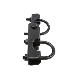 Industrial Chain Link 2 1/2" [2 3/8" OD] Black Pressed Steel Offset Gate Hinge