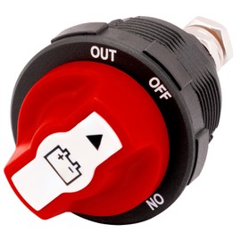Young Marine Mini Battery Disconnect Switch for Marine Boat Car Off-Road Vehicle Truck Boat RV Max.32V DC (100A)