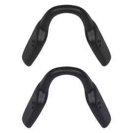 Mryok 2 pares de almohadillas nasales de repuesto para gafas Oakley Activate OX8173, negro y negro
