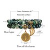 Natural Semi Precious Gemstone Beads Bracelet for Women - Tree