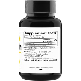 MONOHERB MONOHERB Luteolin 100 mg - 90 Vegetarian Capsules - Made in USA