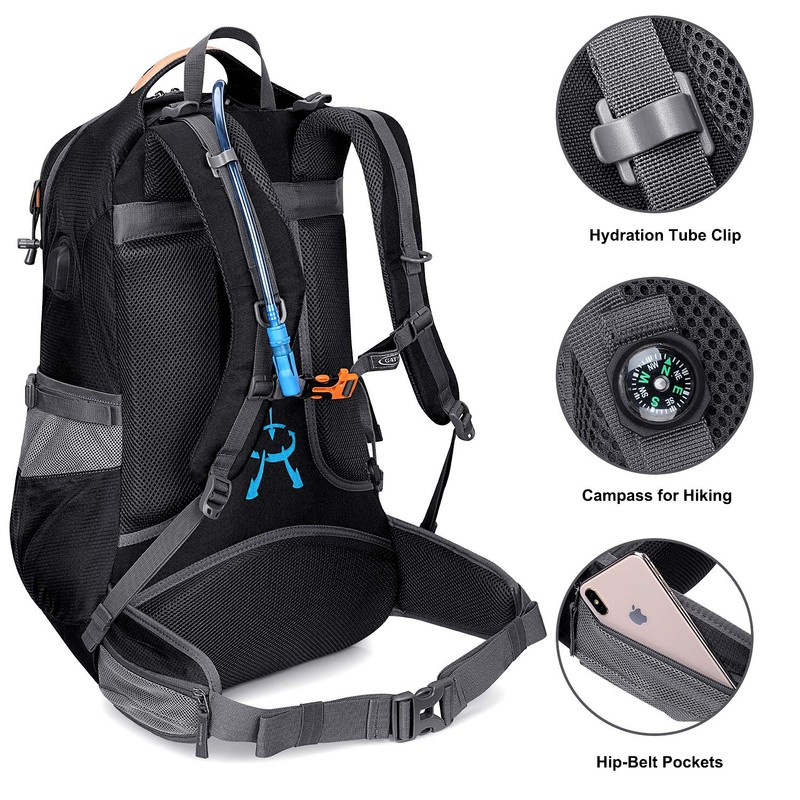 G4Free 50L Hiking Backpack Waterproof Daypack Outdoor Camping Climbing Backpack