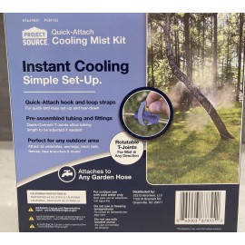 Project Source Patio Mister KIT Mist Cooling System Outdoor Portable Garden Water Spray